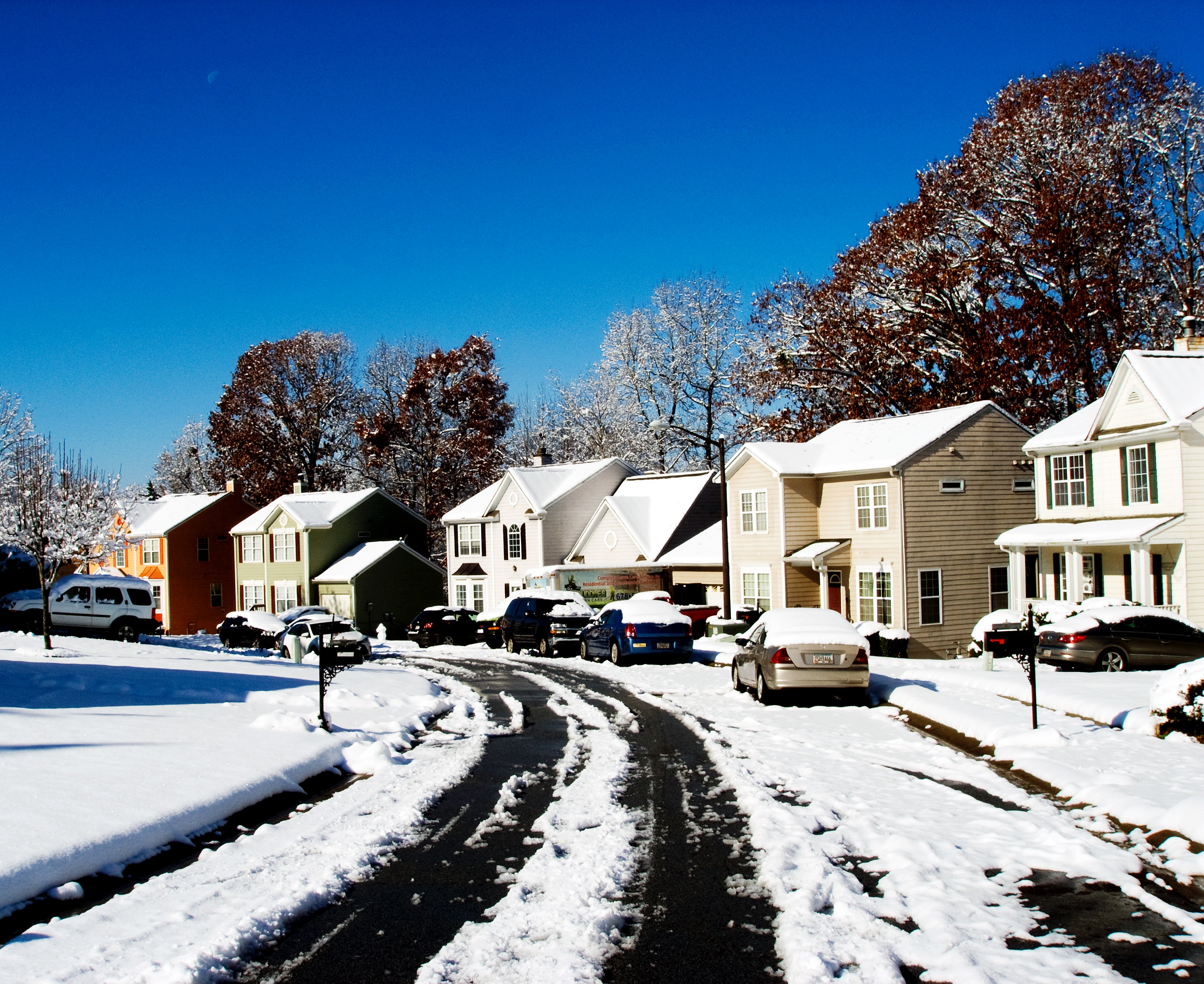 Snowy houses